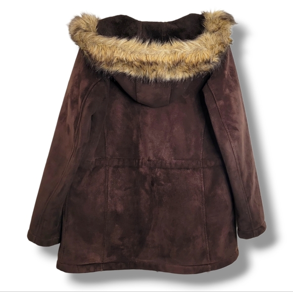 Liz Clairborne Faux Suede/Fur Coat Size Medium (8/10)‎ - Picture 7 of 11